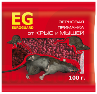 Зерно EUROGARD от крыс, мышей 100 г /70/