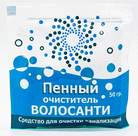 Очиститель Волосанти пенный д/труб 50 гр /100/