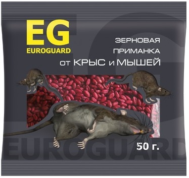 Зерно EUROGARD от крыс, мышей 50 г /100/