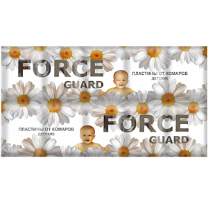 Пластина от комаров FORCE guard д/детей /200 шт/