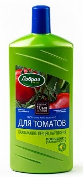 Добрая Сила органо-минеральн. д/томатов,баклажанов и перцев 250 мл /24/