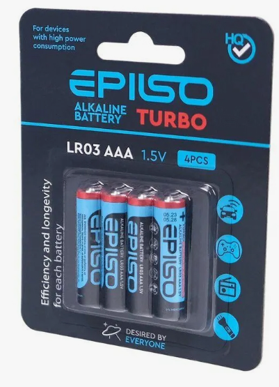 Батарейка EPILSO аlkaline AA turbo 4 бл. цена за 1 шт.